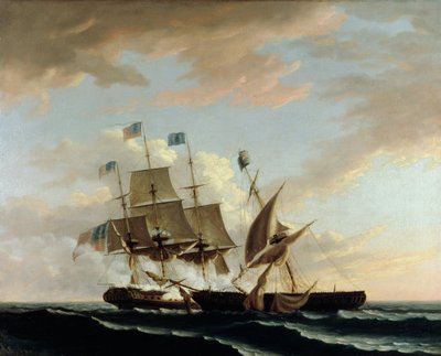 The Constitution and the Guerriere by Thomas Birch